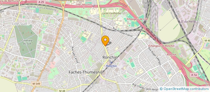 localisation de l'entreprise KINESIS DU CENTRE à RONCHIN