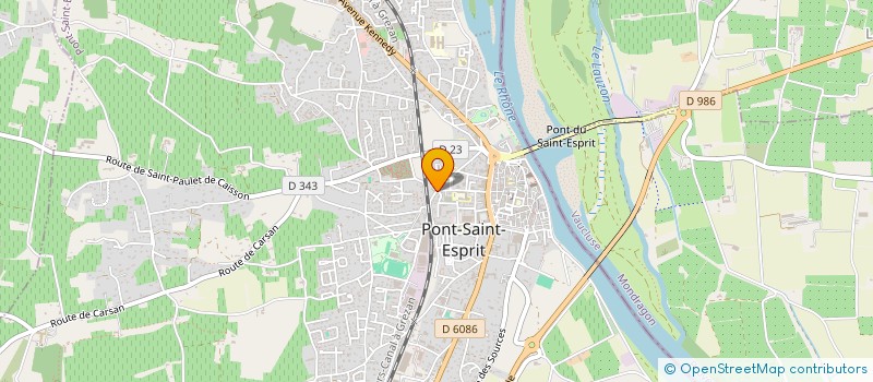 localisation de l'entreprise KINESISCOM  PONT-SAINT-ESPRIT