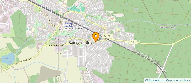 localisation de l'entreprise KINESITHERAPEUTES-OSTEOPATHES ET PEDICURE-PODOLOGUE ASSOCIES SCM LA TUILERIE à ROISSY-EN-BRIE