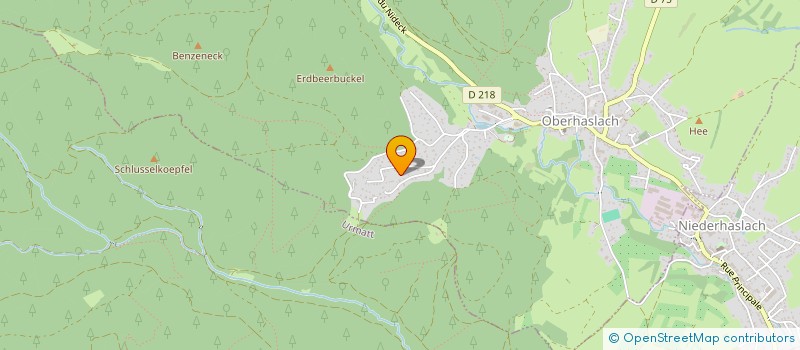 localisation de l'entreprise KINESITHERAPEUTES WALLIOR RAHEM BOBEK  OBERHASLACH