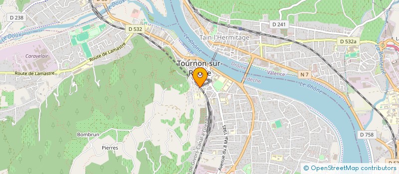 localisation de l'entreprise KINESITHERAPIE DES HAUTS GRAVIERS à TOURNON-SUR-RHONE