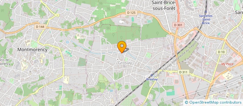 localisation de l'entreprise KINESITHERAPIE DES OUCHES  GROSLAY