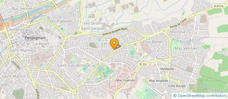 localisation de l'entreprise KINESITHERAPIE LE RUBENS à PERPIGNAN