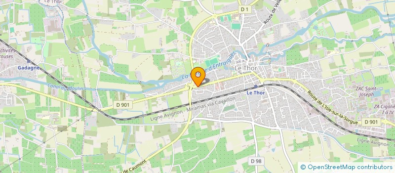 localisation de l'entreprise KINESITHERAPIE LE THOR  LE THOR