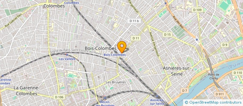 localisation de l'entreprise KINESITHERAPIE MERTENS à BOIS-COLOMBES