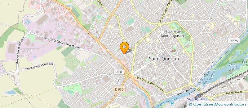 localisation de l'entreprise KINESITHERAPIE PONTOILE à SAINT-QUENTIN