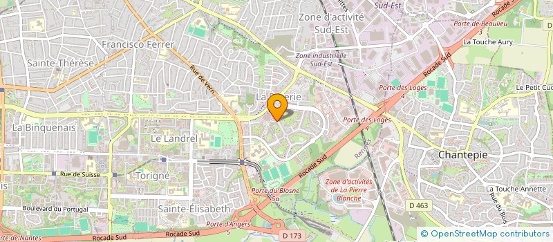 localisation de l'entreprise KINESITHERAPIE POTERIE  RENNES