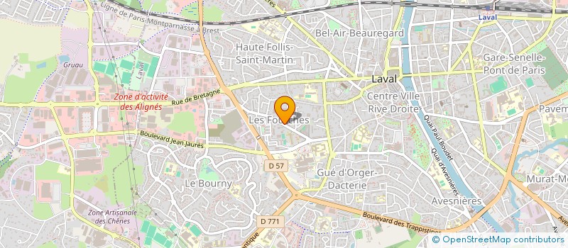 localisation de l'entreprise KINESITHERAPIE RESPIRATOIRE MAYENNE à LAVAL