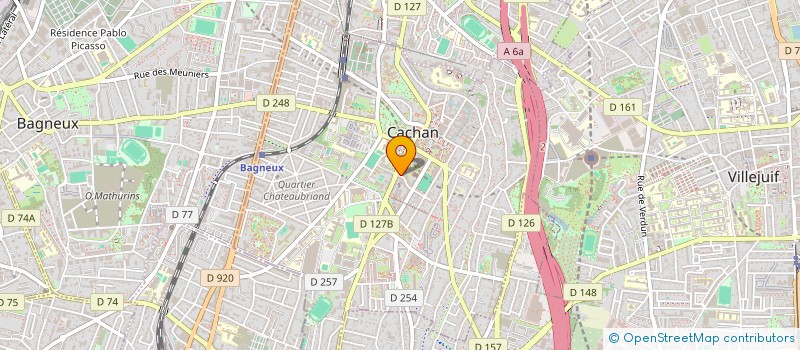 localisation de l'entreprise KINESITHERAPIE SAILLARD-THOREL  CACHAN