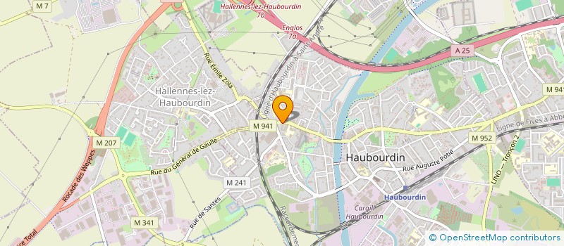 localisation de l'entreprise KINESPA  HAUBOURDIN