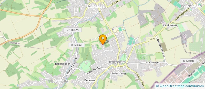 localisation de l'entreprise KINESPORT 3 FRONTIERES  HEGENHEIM