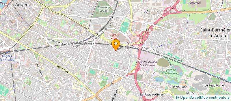 localisation de l'entreprise KINESPORT CONCEPT à ANGERS