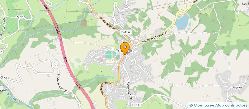 localisation de l'entreprise KINESPORT DU SALEVE  CRUSEILLES