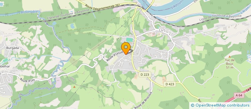 localisation de l'entreprise KINESPORTSANTE IMMOBILLIER  URT