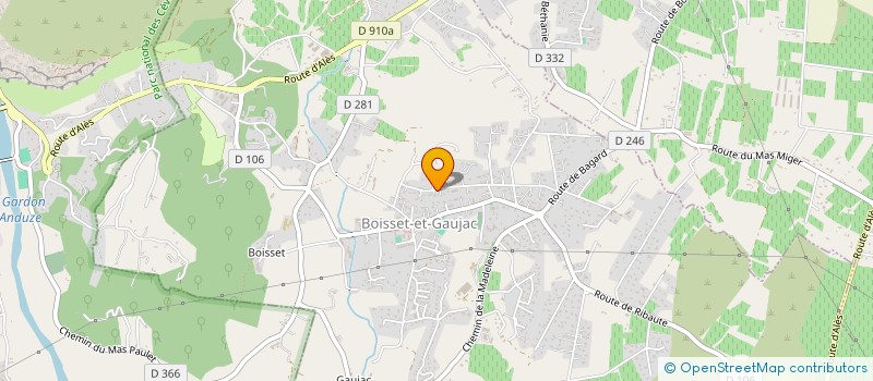 localisation de l'entreprise KINESUD  BOISSET-ET-GAUJAC