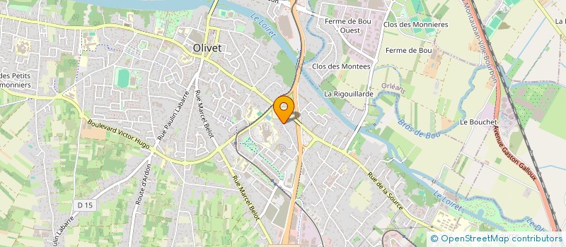 localisation de l'entreprise KINESY à OLIVET