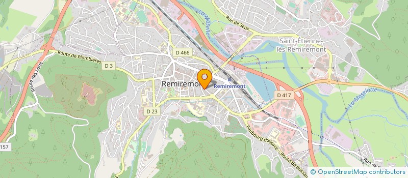 localisation de l'entreprise KINET à REMIREMONT