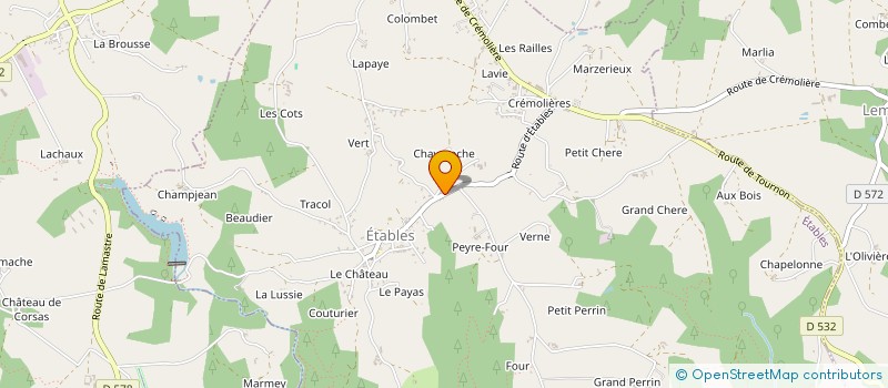 localisation de l'entreprise KINETABLES  ETABLES