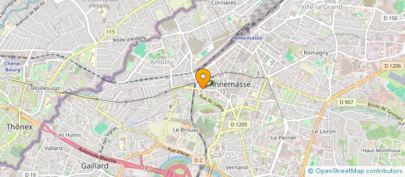 localisation de l'entreprise KINETIC ZED à ANNEMASSE