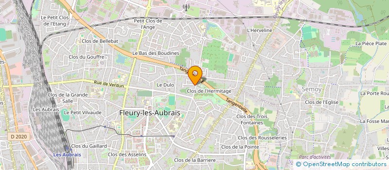 localisation de l'entreprise KINETICS CONSULTING à FLEURY-LES-AUBRAIS