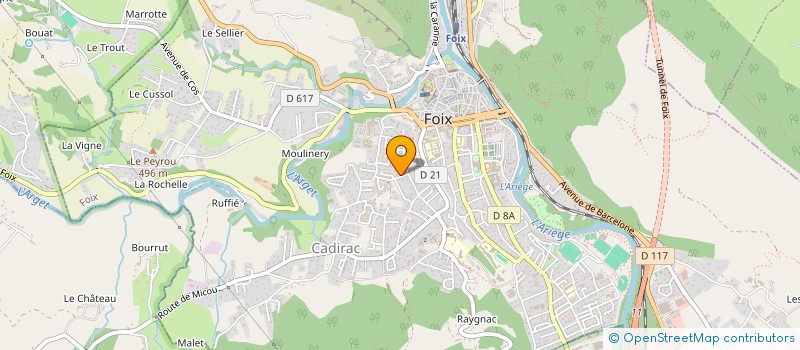 localisation de l'entreprise KINETIS à FOIX
