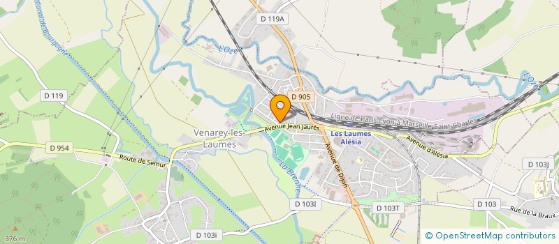 localisation de l'entreprise KINETIX à VENAREY-LES-LAUMES