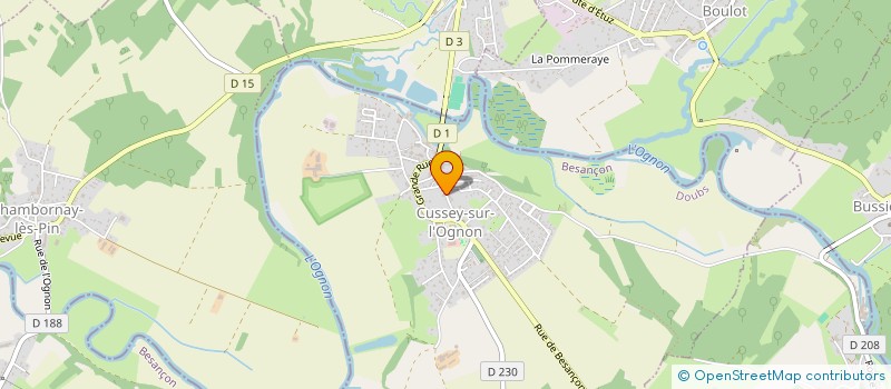 localisation de l'entreprise KINETOCHORE  CUSSEY-SUR-L'OGNON