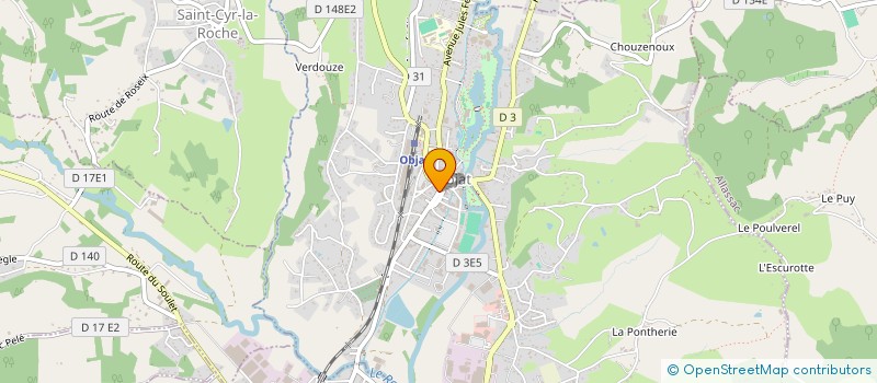 localisation de l'entreprise KINETTE  OBJAT