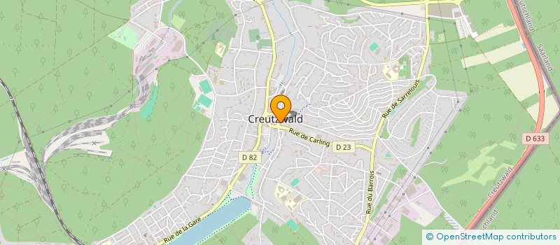 localisation de l'entreprise KINEWALD  CREUTZWALD