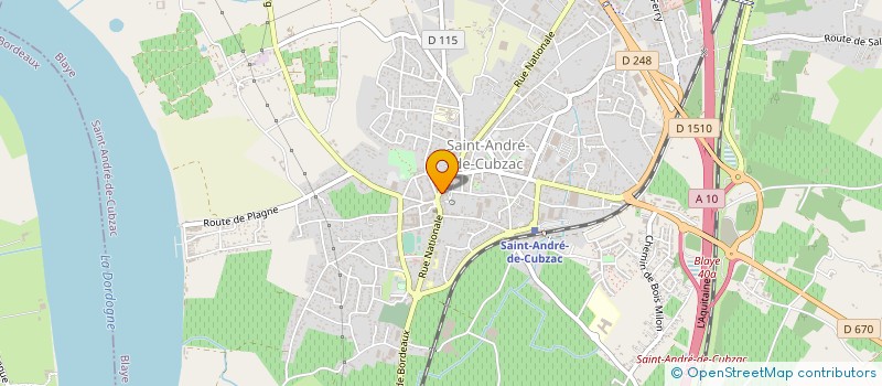 localisation de l'entreprise KINEWAY à SAINT-ANDRE-DE-CUBZAC