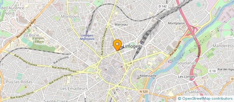 localisation de l'entreprise KING AFFAIRES à LIMOGES