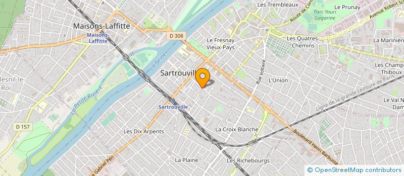 localisation de l'entreprise KING ARTHUR  SARTROUVILLE