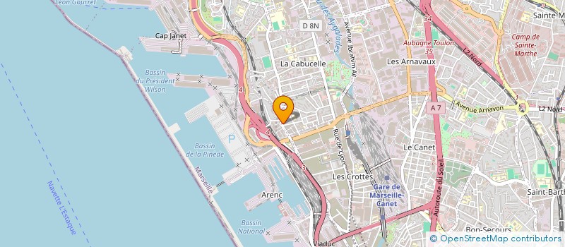 localisation de l'entreprise KING AUTOS à MARSEILLE