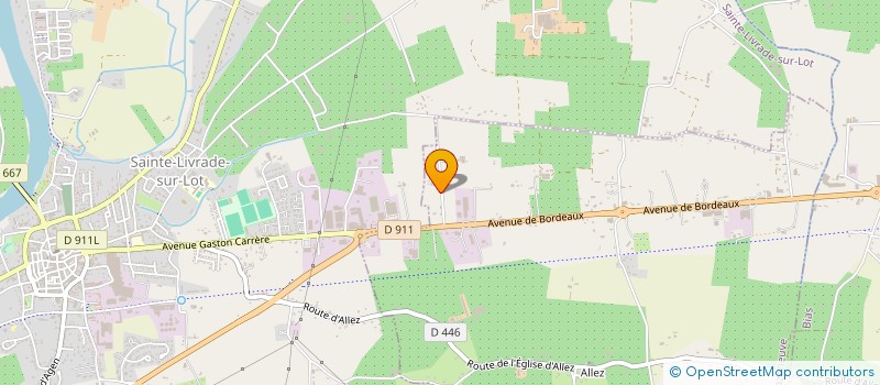 localisation de l'entreprise KING CENTER PNEU OCCASION  ALLEZ-ET-CAZENEUVE