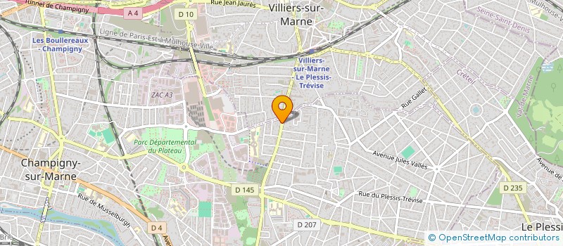 localisation de l'entreprise KING COIFFURE à CHAMPIGNY-SUR-MARNE