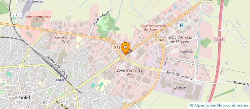 localisation de l'entreprise KING D'ASIE à CHOLET