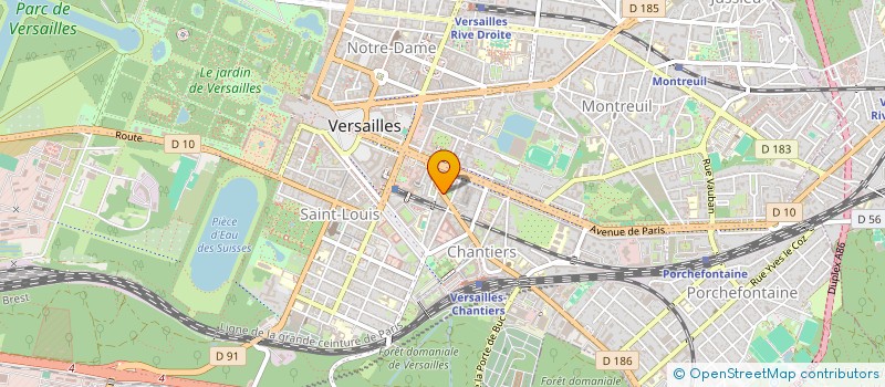 localisation de l'entreprise KING FOOD à VERSAILLES