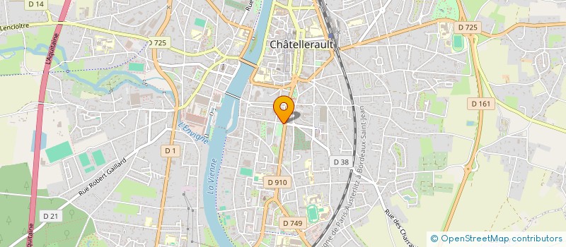 localisation de l'entreprise KING FOOD à CHATELLERAULT