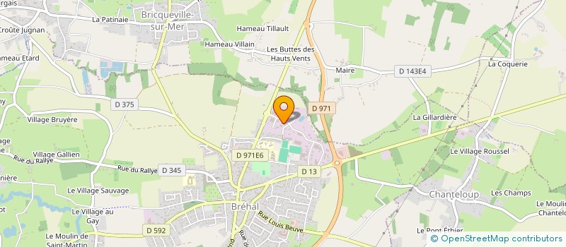 localisation de l'entreprise KING LOBSTERS NORMANDIE  BREVILLE-SUR-MER