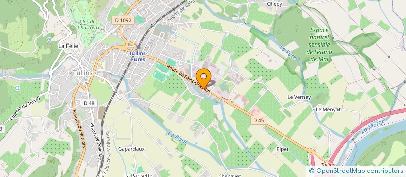 localisation de l'entreprise KING PIECES AUTO  TULLINS