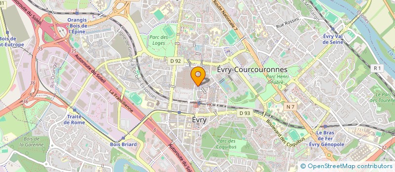 localisation de l'entreprise KING RENOV à EVRY-COURCOURONNES