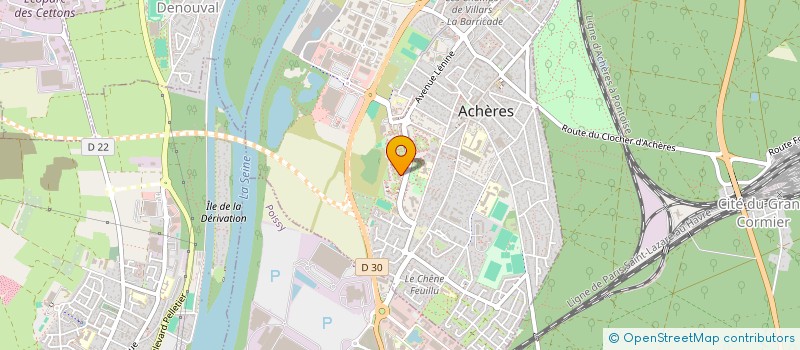 localisation de l'entreprise KING RESEAUX à ACHERES