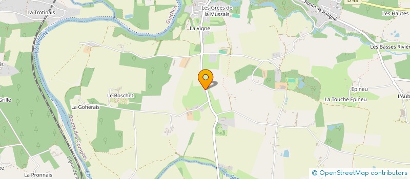 localisation de l'entreprise KING WEST  BOURG-DES-COMPTES