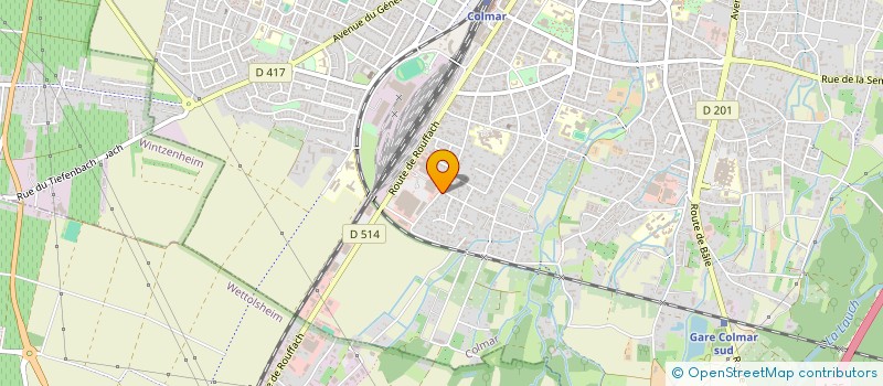 localisation de l'entreprise KINGER  COLMAR