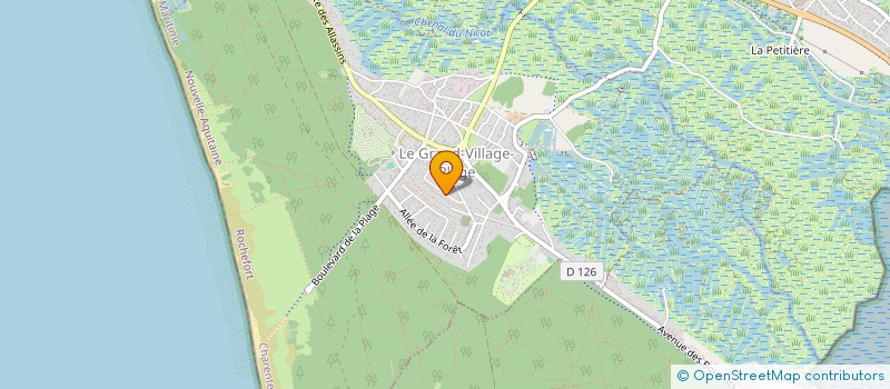 localisation de l'entreprise KINGSTORE  LE GRAND-VILLAGE-PLAGE