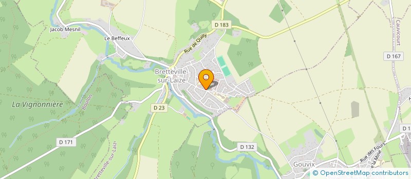 localisation de l'entreprise KININF à BRETTEVILLE-SUR-LAIZE