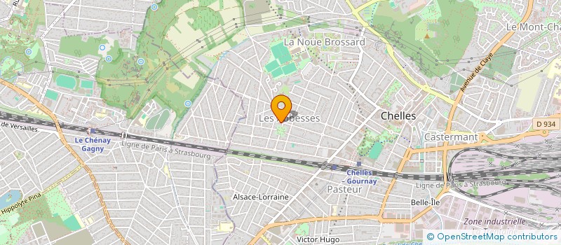 localisation de l'entreprise KINLEY à CHELLES