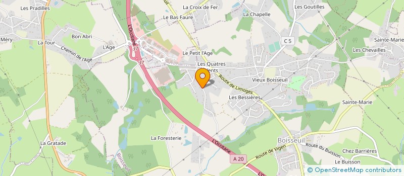 localisation de l'entreprise KINLEY  BOISSEUIL