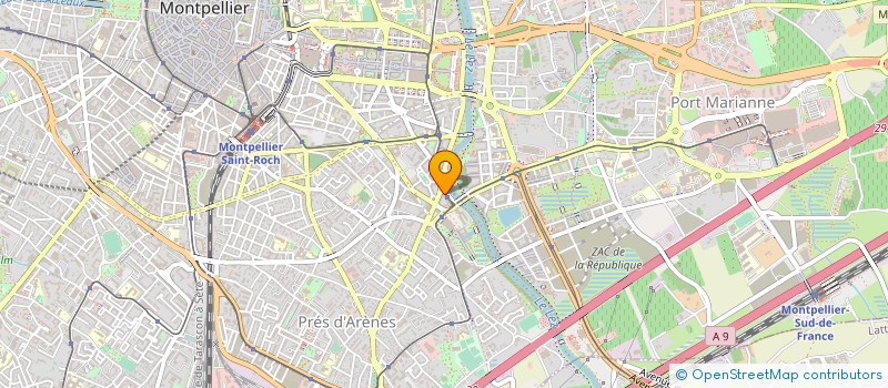 localisation de l'entreprise KINNETT POLYSERVICES à MONTPELLIER