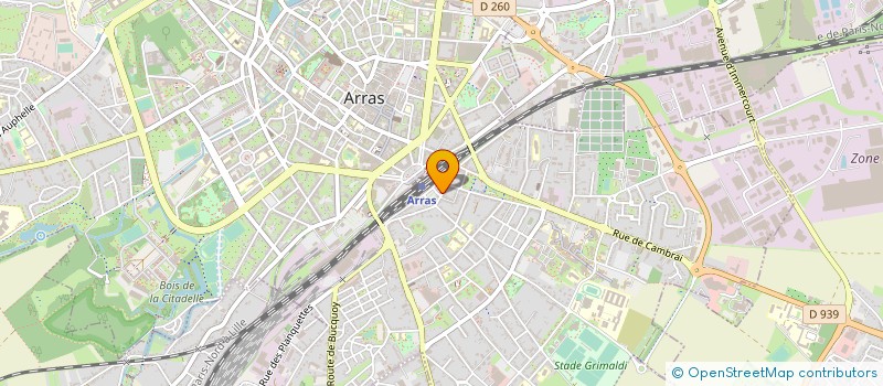 localisation de l'entreprise KINO BIKE CLUB à ARRAS